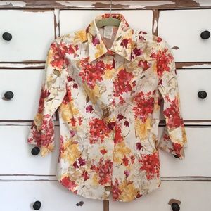 ITALIAN NARACAMICE BLOUSE 97% COTTON 3%SPANDEX S10